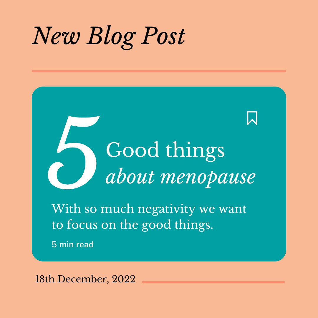 Living M skincare for perimenopause and menopause. 5 good things about menopause. 
